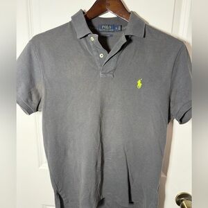 Polo by Ralph Lauren Light Grey (Charcoal) Polo Shirt, size small
